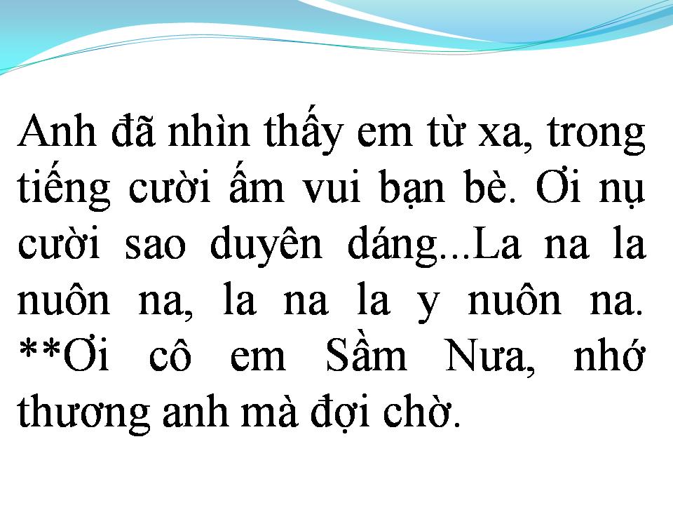 Lời bài hát CÔ GÁI SẦM NƯA XINH ĐẸP
