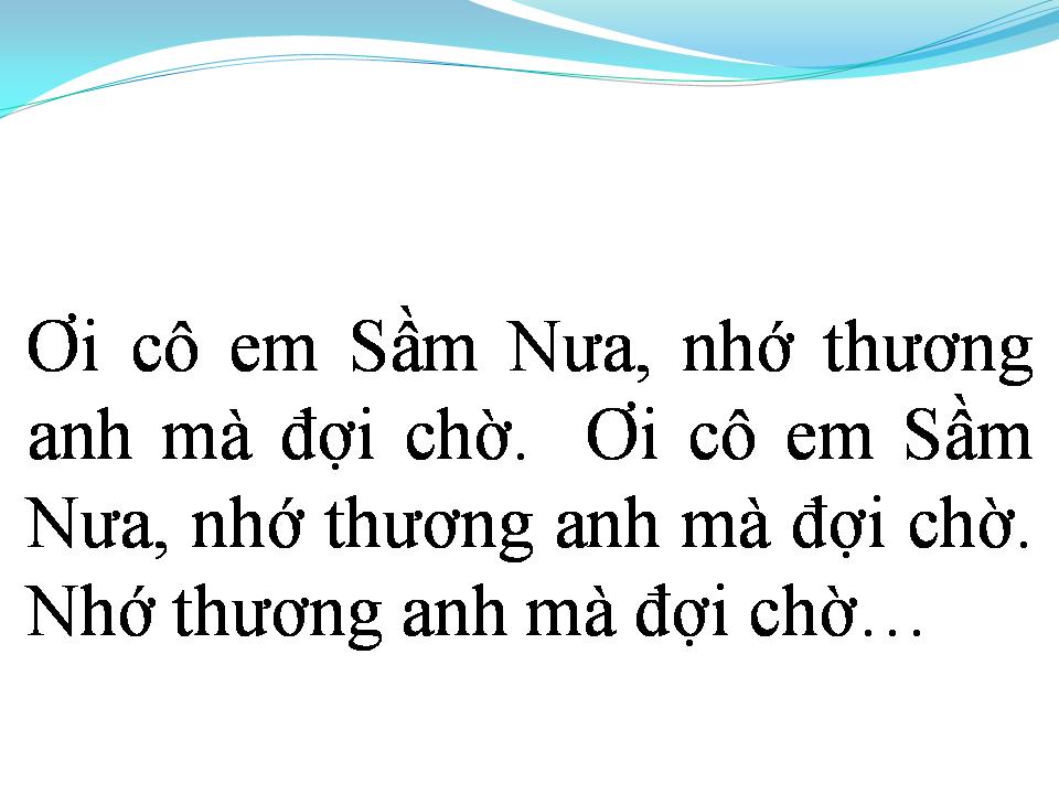 Lời bài hát CÔ GÁI SẦM NƯA XINH ĐẸP
