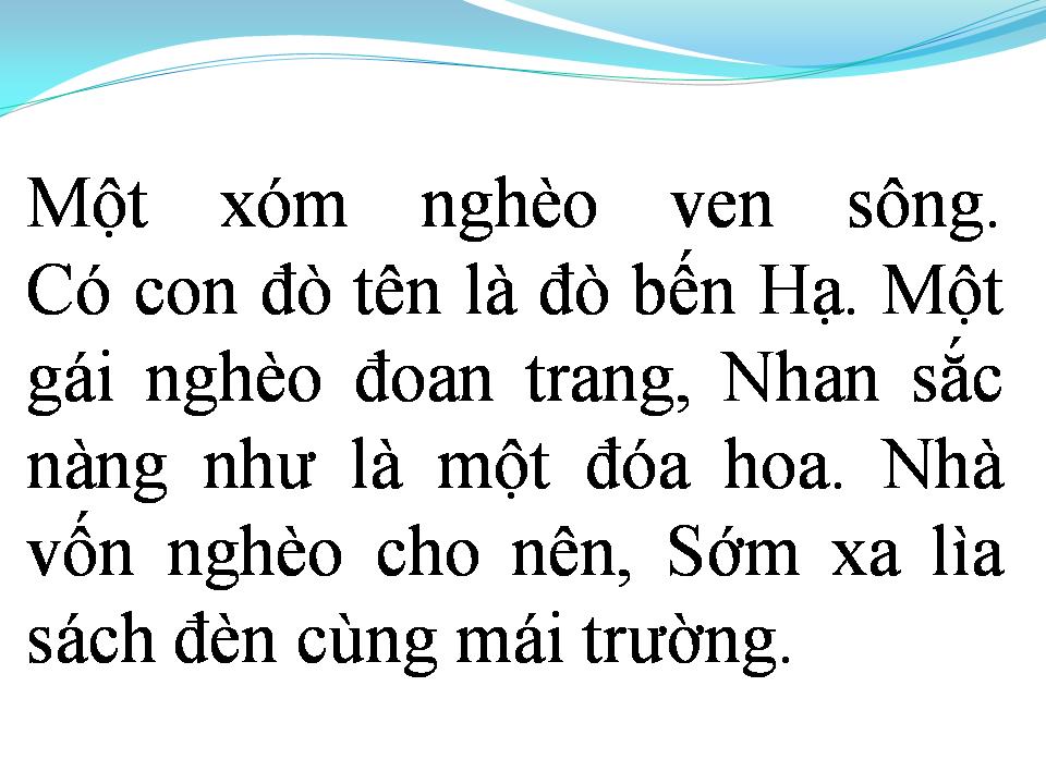 Lời bài hát CÔ LÁI ĐÒ BẾN HẠ