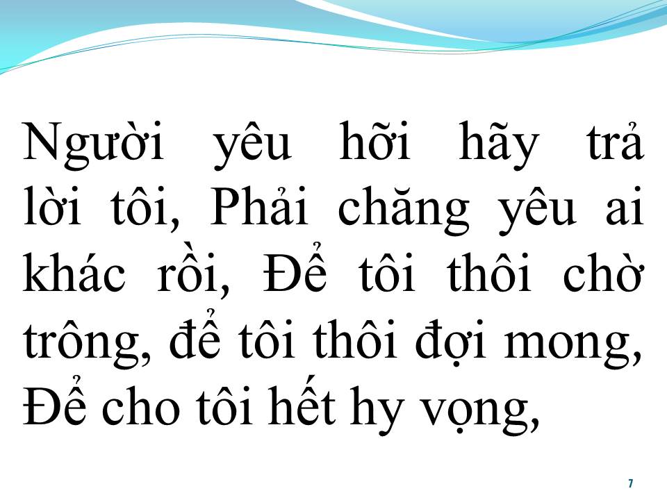 Lời bài hát HẾT HY VỌNG