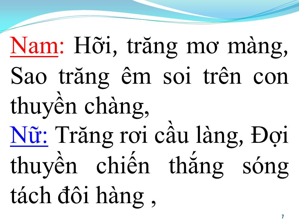 Lời bài hát TRĂNG RỤNG XUỐNG CẦU (SONG CA)