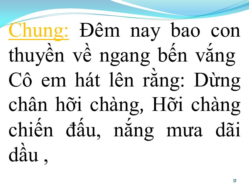 Lời bài hát TRĂNG RỤNG XUỐNG CẦU (SONG CA)