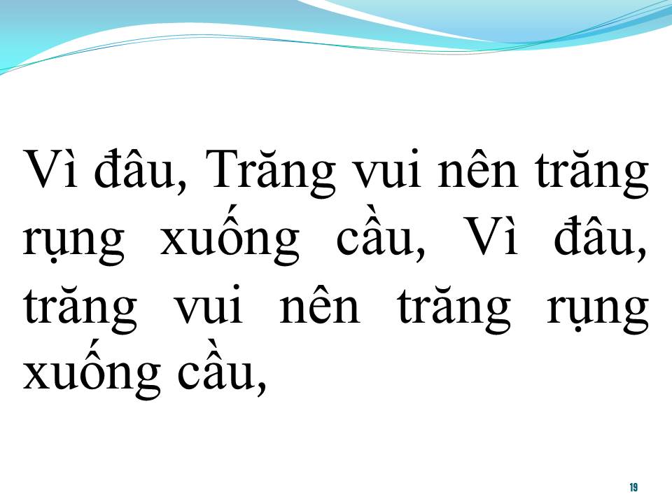 Lời bài hát TRĂNG RỤNG XUỐNG CẦU (SONG CA)