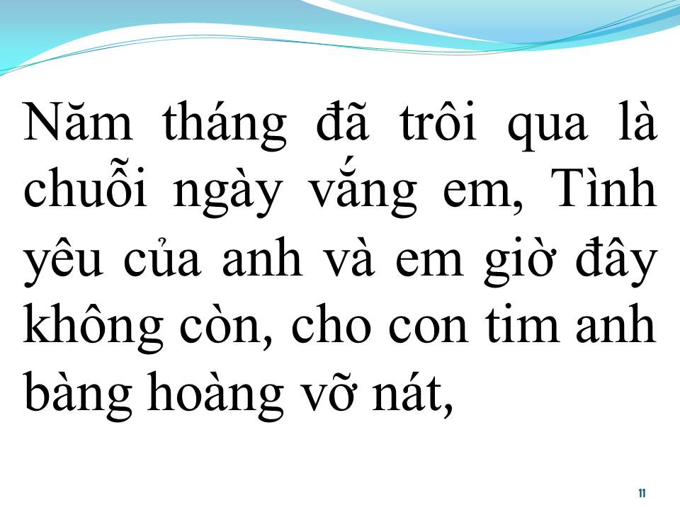 Lời bài hát CHUỖI NGÀY VẮNG EM