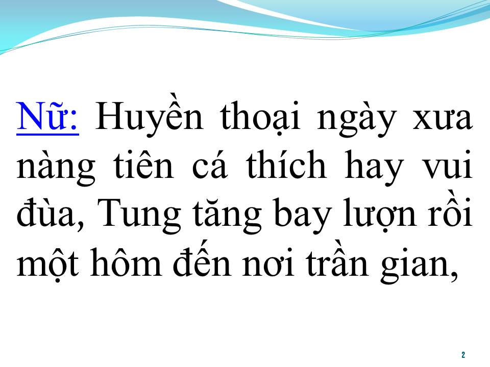 Lời bài hát HUYỀN THOẠI NÀNG TIÊN CÁ (SONG CA)