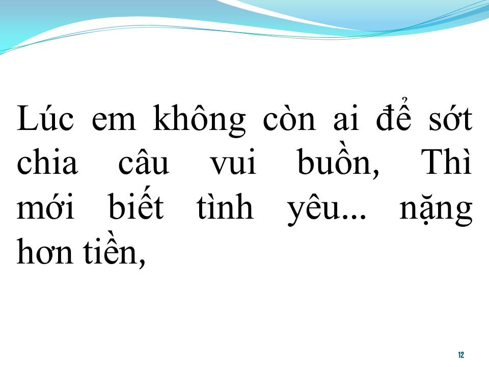 Lời bài hát CÁN CÂN TÌNH YÊU
