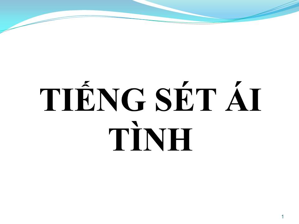 Lời bài hát TIẾNG SÉT ÁI TÌNH