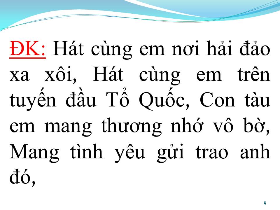 Lời bài hát TIẾNG HÁT NƠI ĐẢO XA