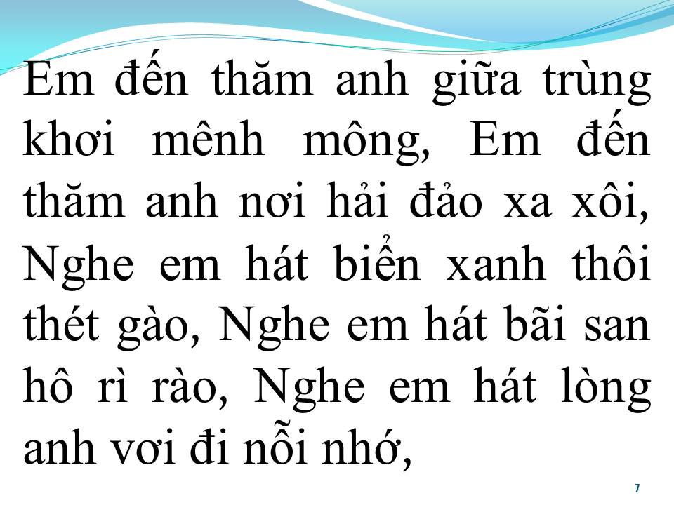 Lời bài hát TIẾNG HÁT NƠI ĐẢO XA