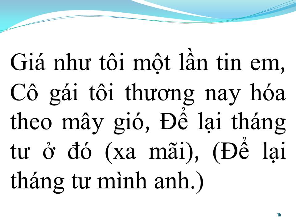 Lời bài hát THÁNG TƯ LÀ LỜI NÓI DỐI CỦA EM