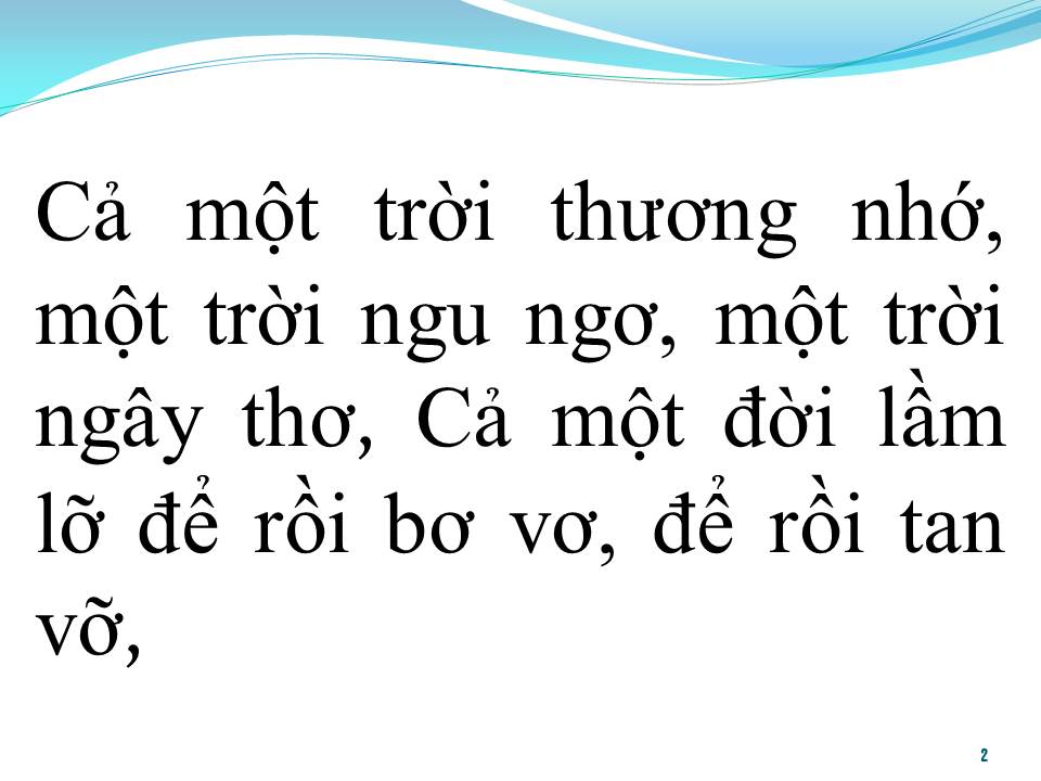 Lời bài hát CẢ MỘT TRỜI THƯƠNG NHỚ