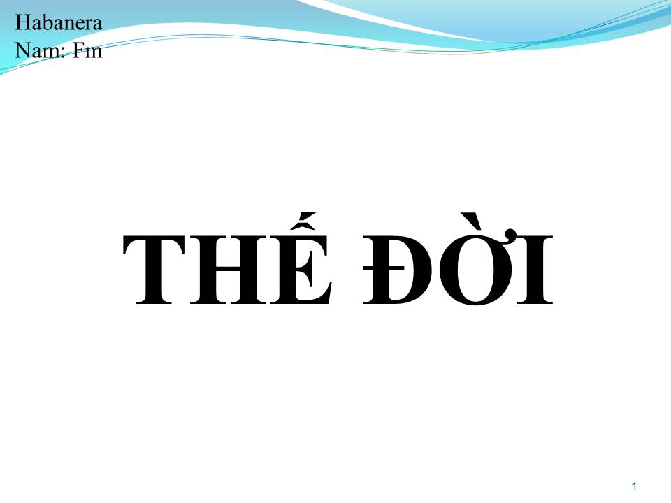 Lời bài hát THẾ ĐỜI