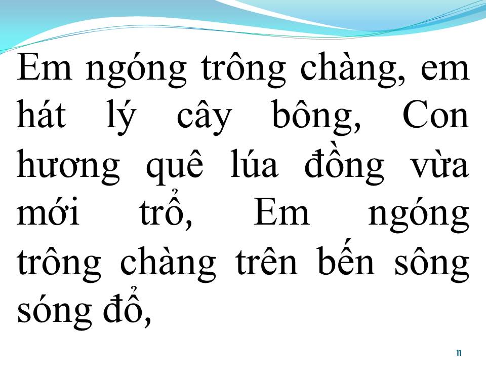 Lời bài hát TỰ TÌNH LÝ CÂY BÔNG