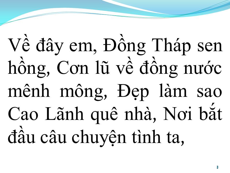 Lời bài hát ĐỒNG THÁP QUÊ MÌNH
