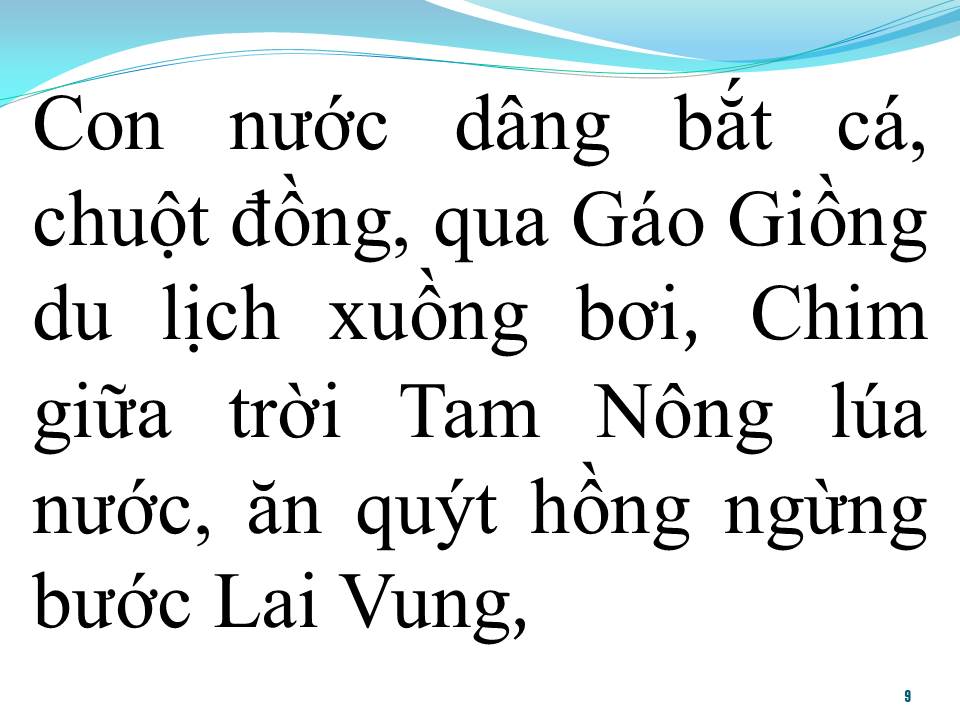 Lời bài hát ĐỒNG THÁP QUÊ MÌNH