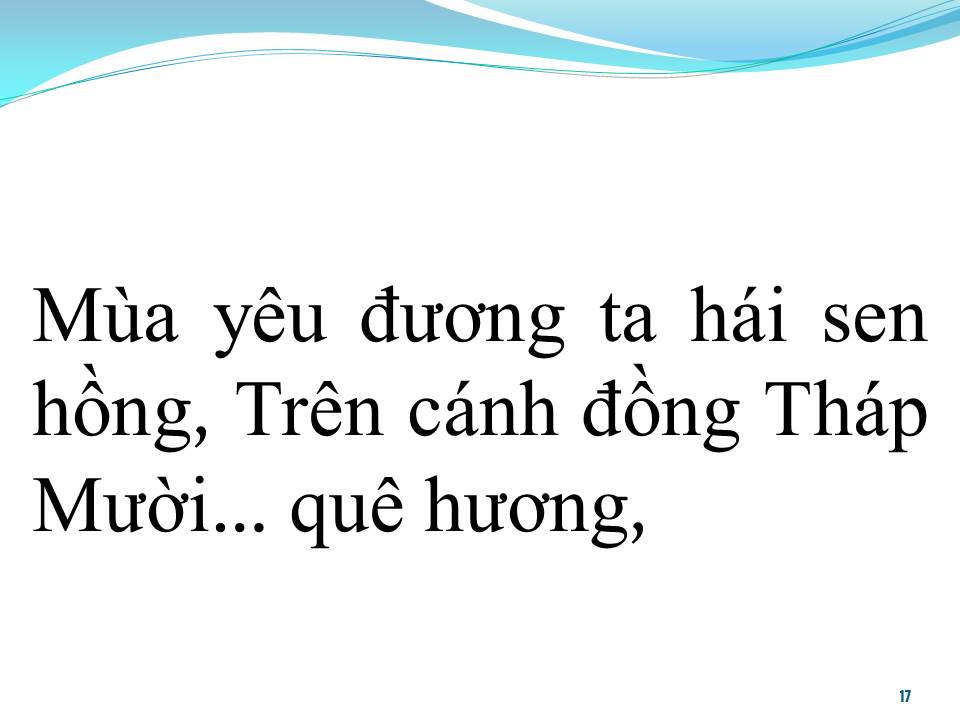 Lời bài hát ĐỒNG THÁP QUÊ MÌNH