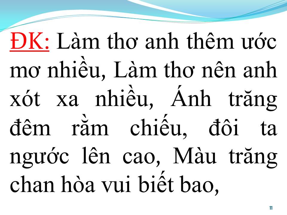 Lời bài hát ÁNH TRĂNG ĐÊM BUỒN