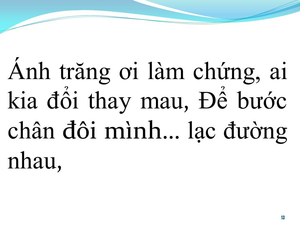 Lời bài hát ÁNH TRĂNG ĐÊM BUỒN