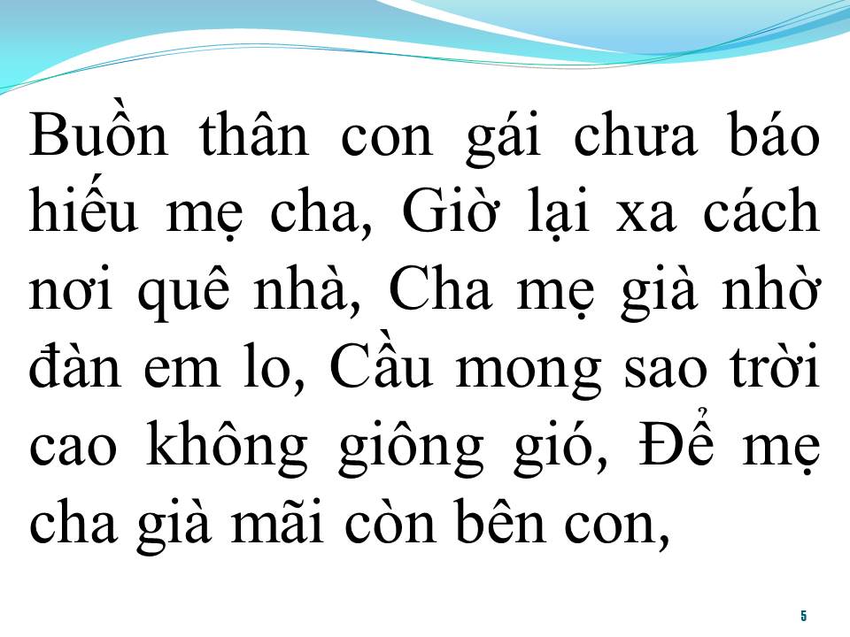 Lời bài hát THÂN PHẬN CON GÁI