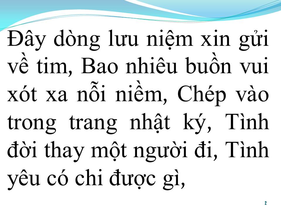 Lời bài hát HOA DẠI TRANG NHẬT KÝ