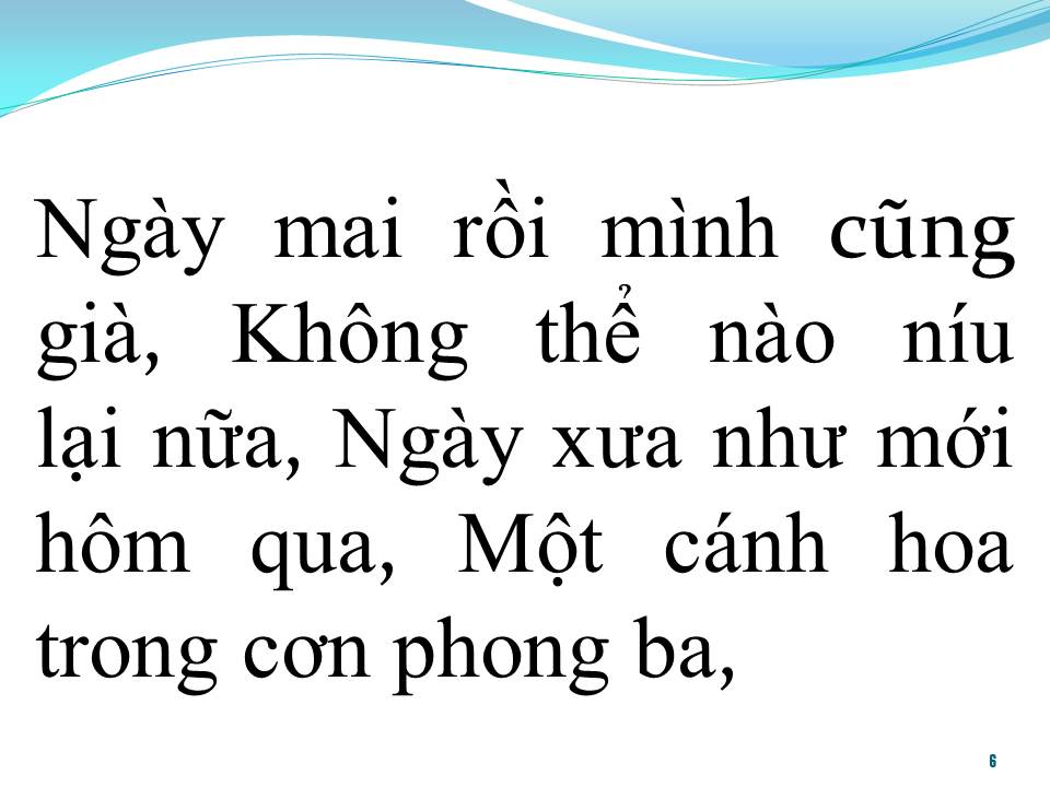 Lời bài hát RỒI CŨNG GIÀ