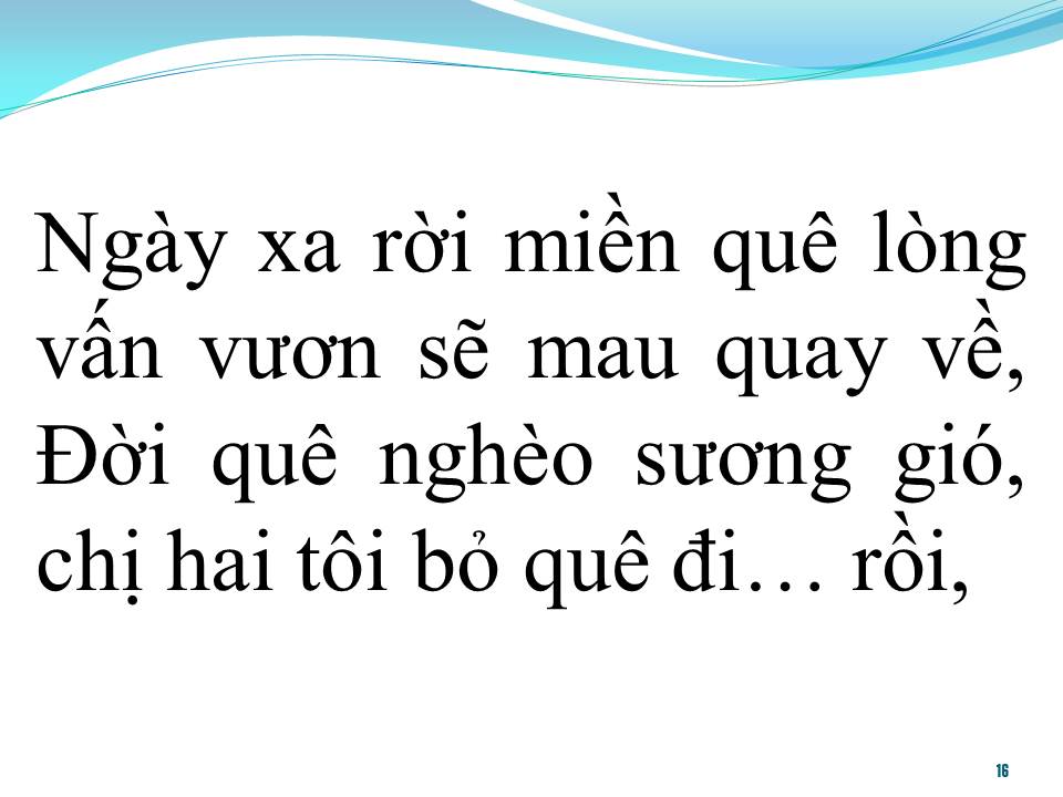 Lời bài hát BỎ QUÊ