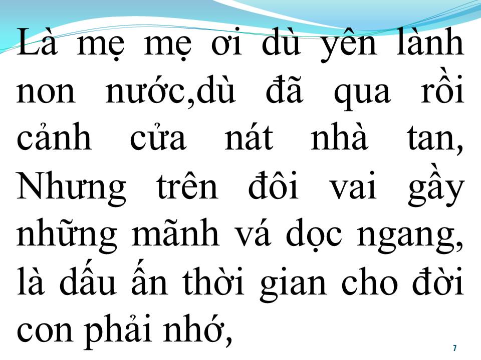 Lời bài hát QUÊ HƯƠNG TÌNH MẸ (TÂN CỔ)