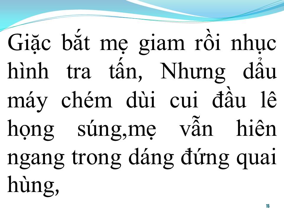 Lời bài hát QUÊ HƯƠNG TÌNH MẸ (TÂN CỔ)