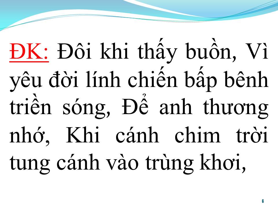 Lời bài hát VÙNG BIỂN TRỜI VÀ MÀU ÁO EM