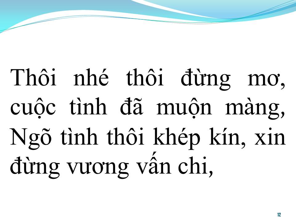 Lời bài hát HƯƠNG TÌNH MUỘN