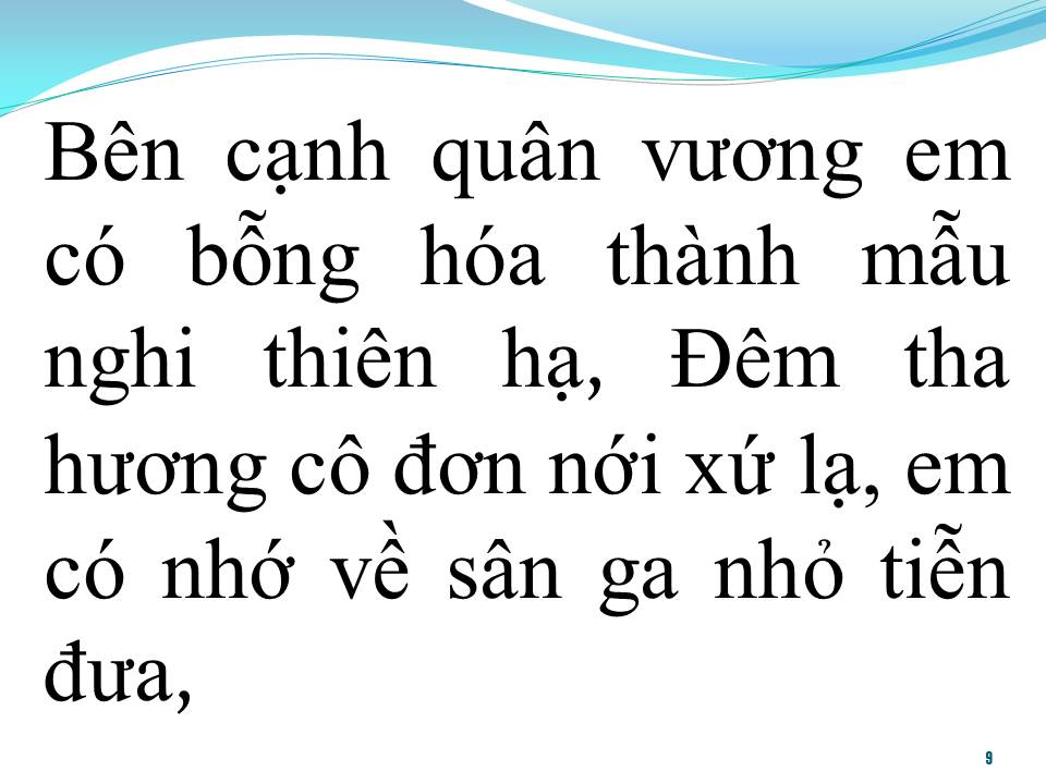 Lời bài hát GA BUỒN (TÂN CỔ)