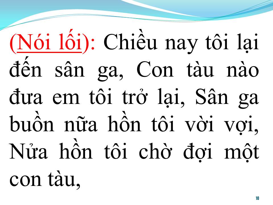 Lời bài hát GA BUỒN (TÂN CỔ)