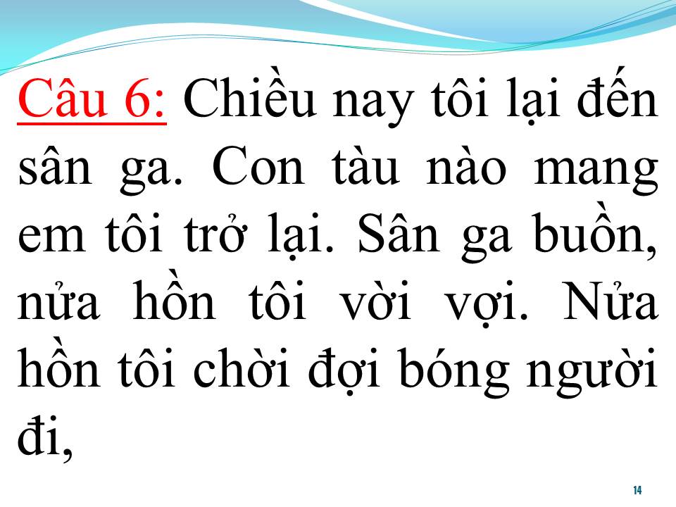 Lời bài hát GA BUỒN (TÂN CỔ)