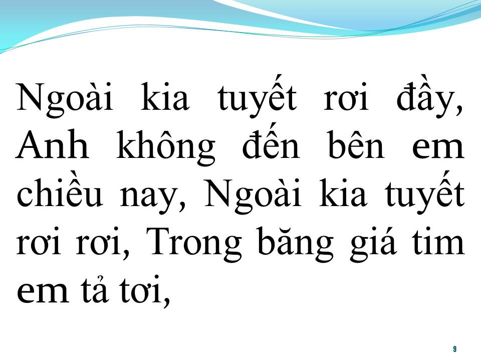 Lời bài hát TUYẾT RƠI