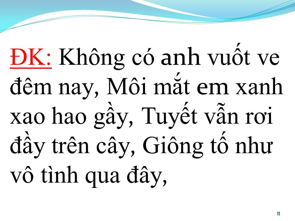 Lời bài hát TUYẾT RƠI