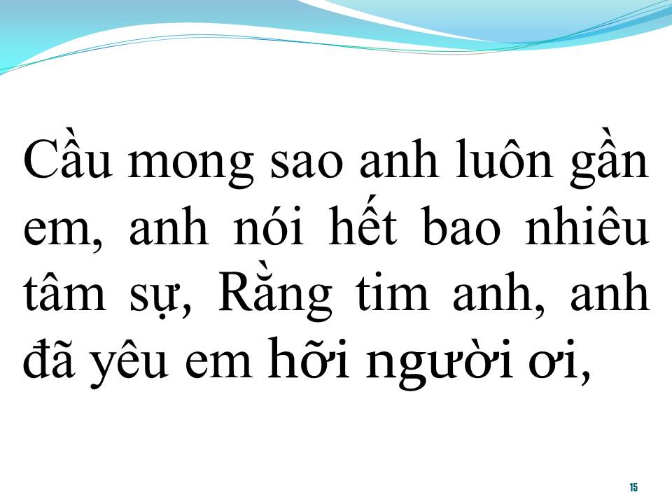 Lời bài hát TRÁI TIM ANH THUỘC VỀ EM