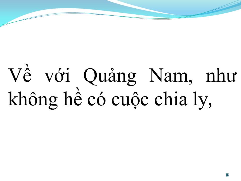 Lời bài hát VỀ VỚI QUẢNG NAM