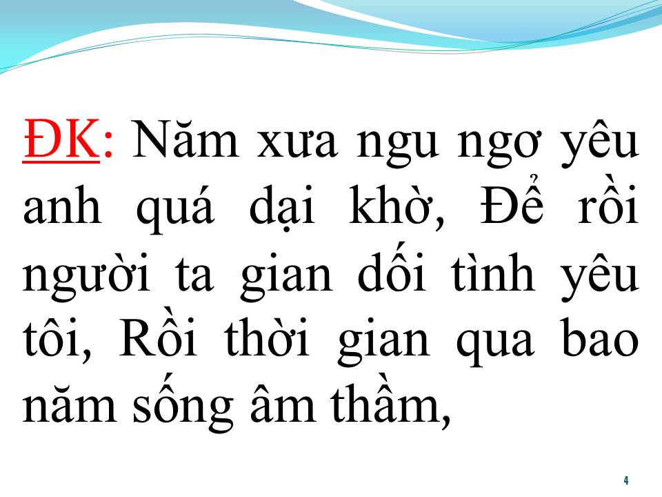 Lời bài hát ĐỪNG NÓI NỮA NGƯỜI ƠI