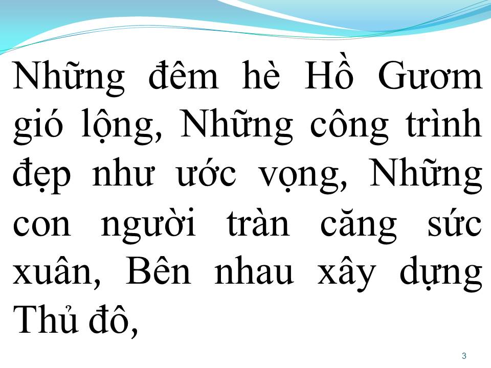 Lời bài hát HÀ NỘI NHỮNG CÔNG TRÌNH