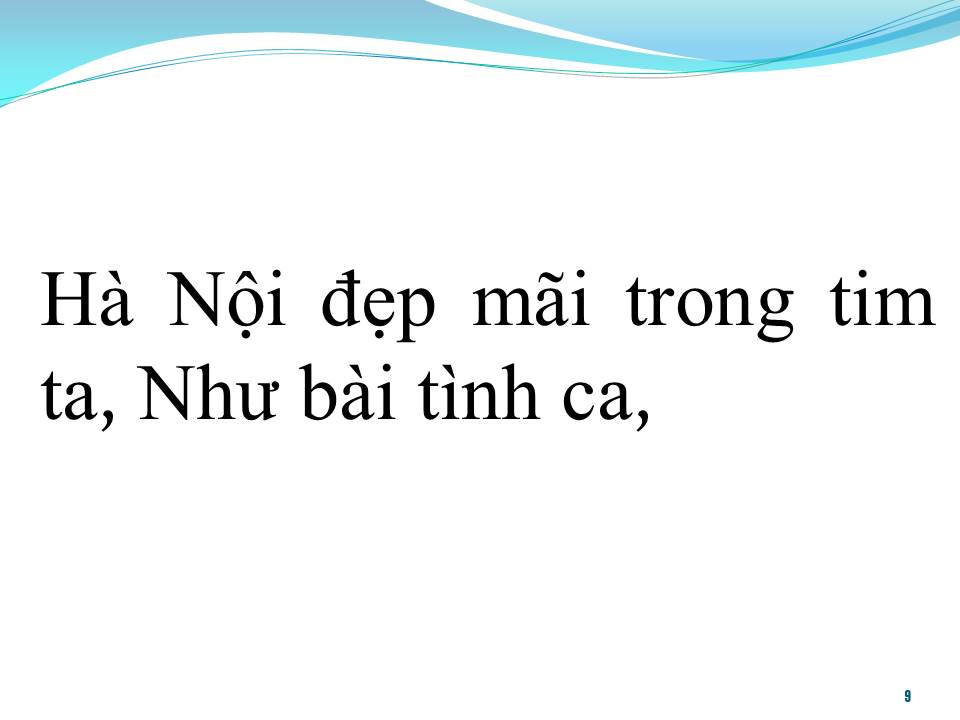 Lời bài hát HÀ NỘI NHỮNG CÔNG TRÌNH