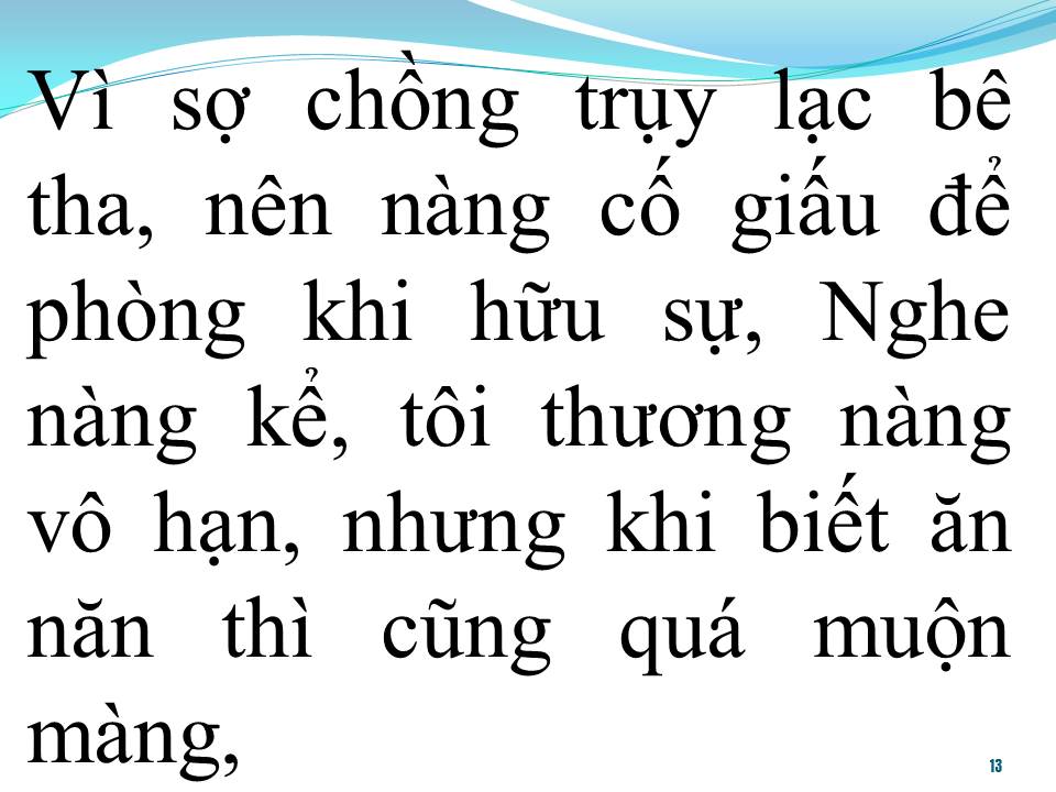 Lời bài hát NHỚ VỢ HIỀN (TÂN CỔ)