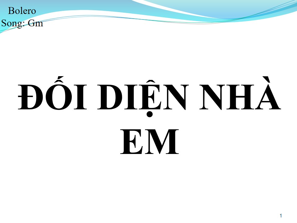 Lời bài hát ĐỐI DIỆN NHÀ EM (SONG CA)