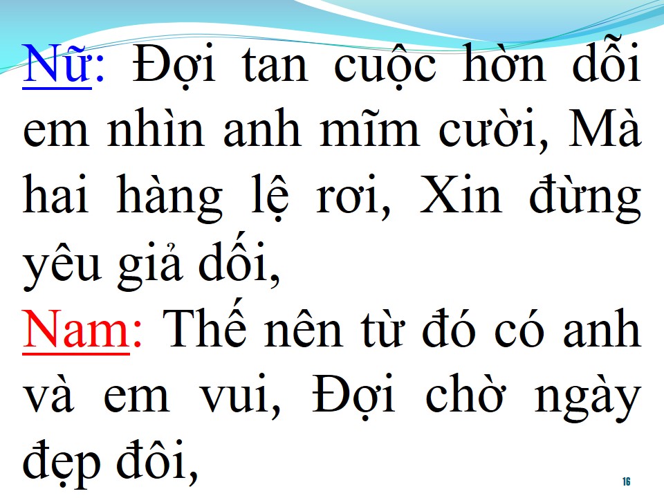 Lời bài hát ĐỐI DIỆN NHÀ EM (SONG CA)