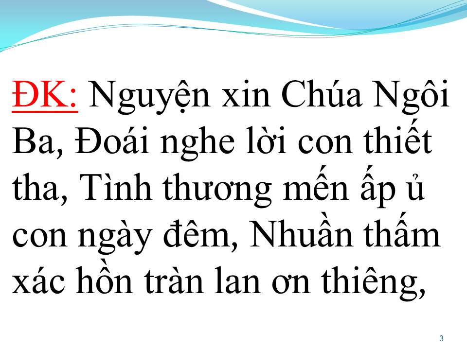Lời bài hát CẦU XIN CHÚA THÁNH THẦN