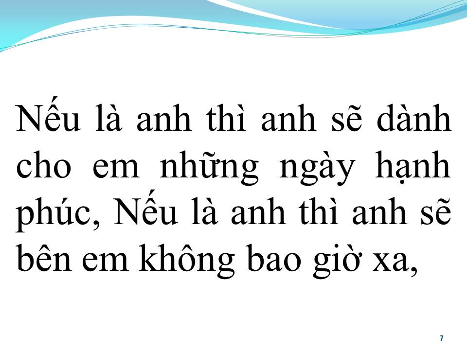 Lời bài hát NẾU LÀ ANH