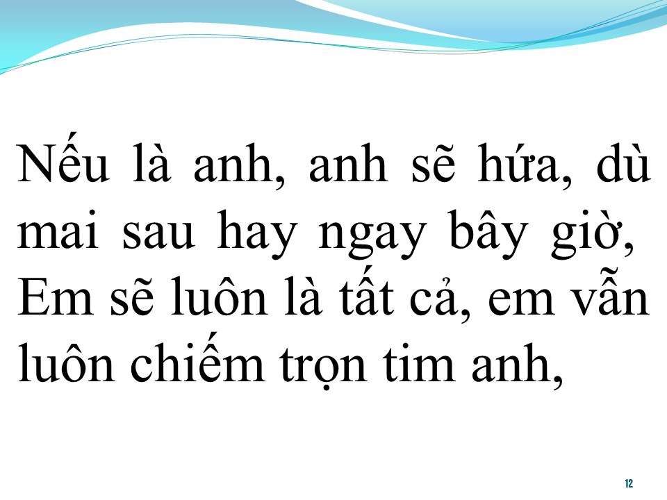 Lời bài hát NẾU LÀ ANH