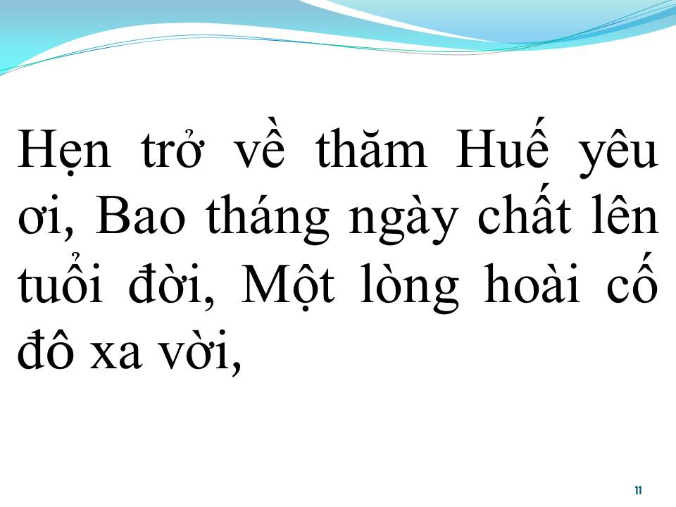Lời bài hát THƯƠNG VỀ CỐ ĐÔ