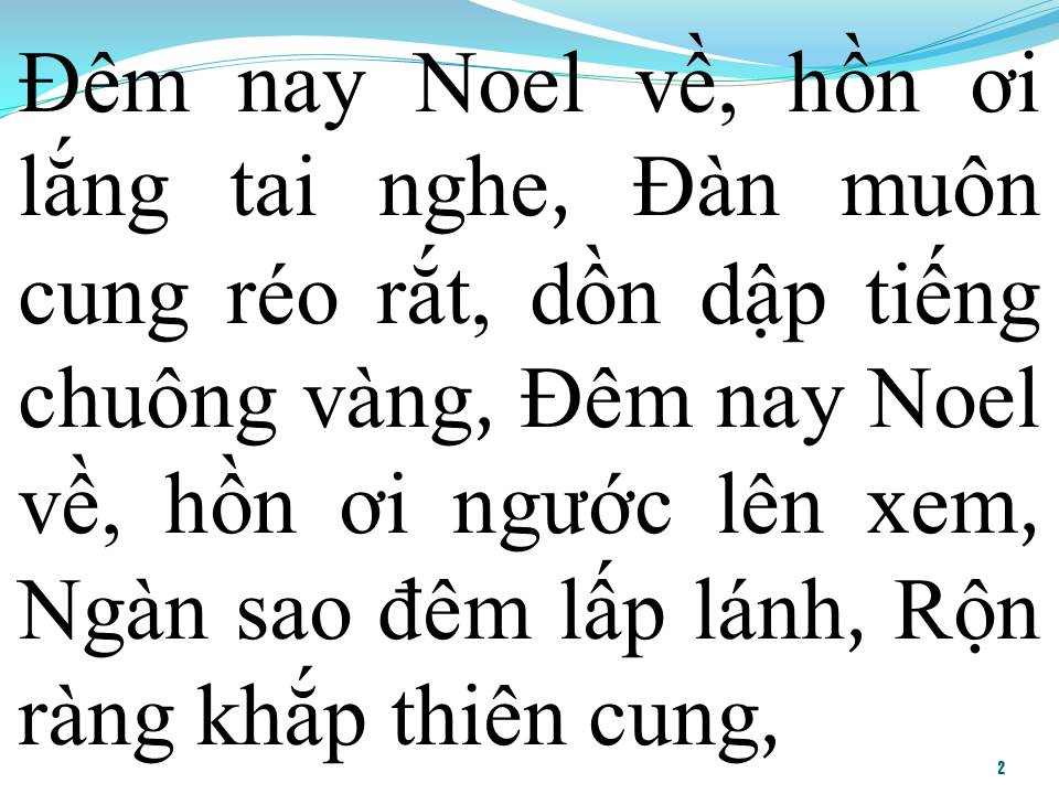 Lời bài hát ĐÊM NAY NOEL VỀ