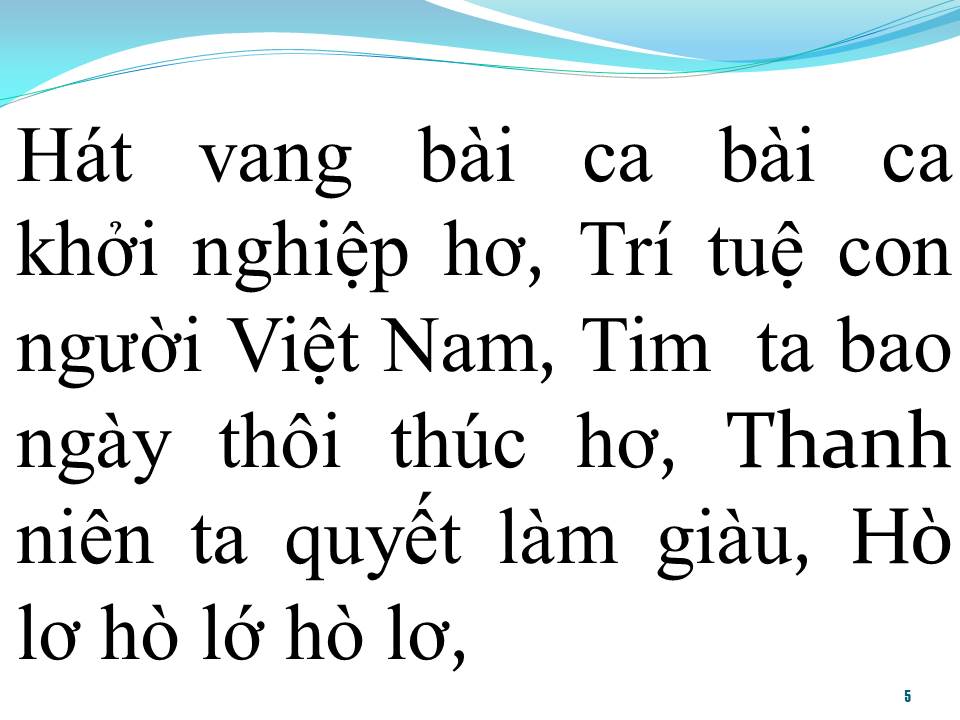 Lời bài hát BÀI CA KHỞI NGHIỆP
