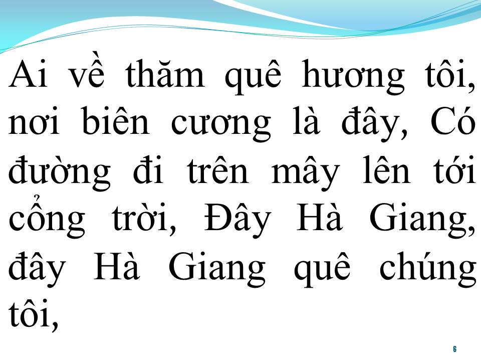 Lời bài hát HÀ GIANG QUÊ TÔI